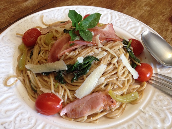 spaggeti mpeikon spanaki1